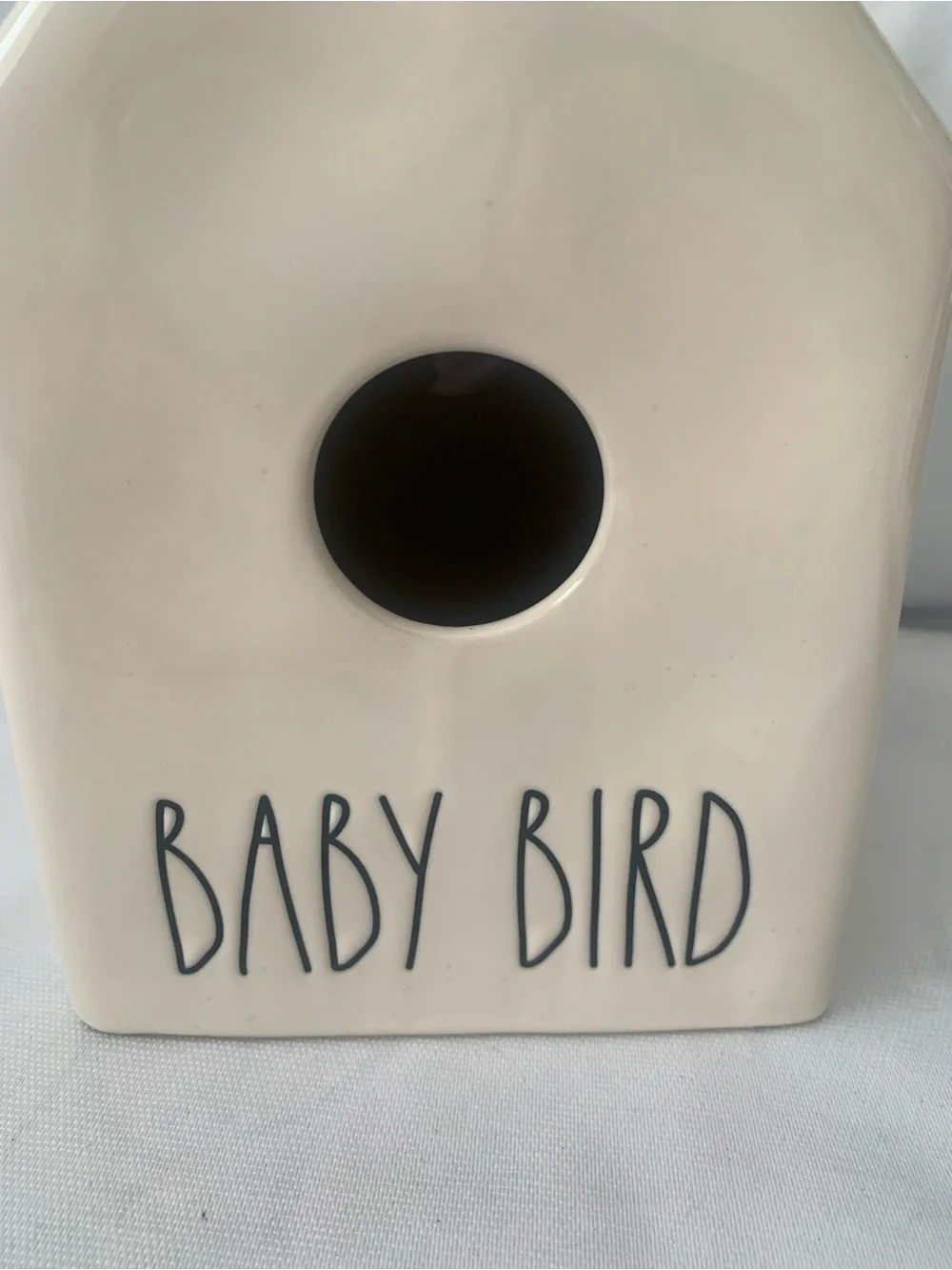 RAE DUNN Artisan Collection By Magenta Ceramic White Bird House 